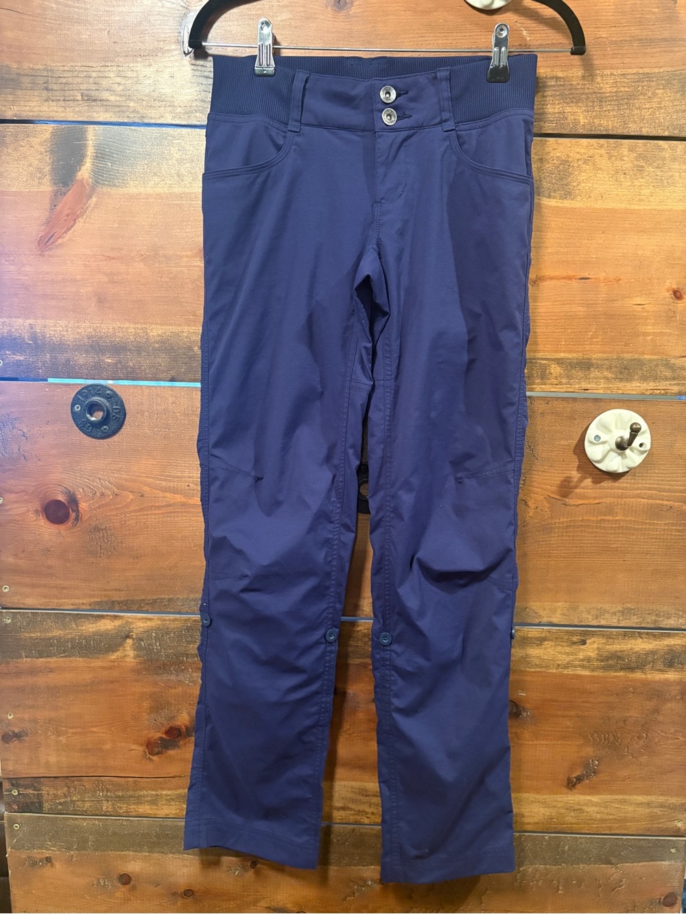 Marmot Navy Convertible Stretch Pants to capris